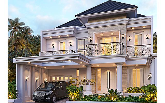 Desain Rumah Klasik 2 Lantai Ibu Mega di  Banjar, Jawa Barat