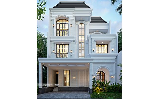 Desain Rumah Grand Marina Klasik 3 Lantai Bapak AD Type 10x15 1488 di  Makassar