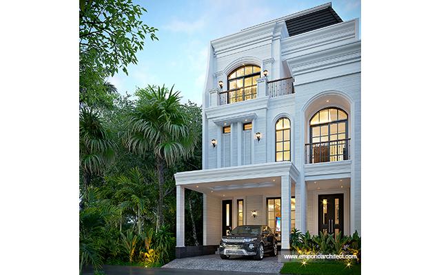 Desain Rumah Grand Marina Klasik 3 Lantai Bapak AD Type 8x15 1487 di  Makassar