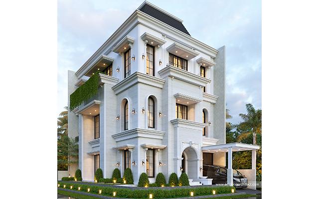 Mr. ALX 1384 Classic House 3 Floors Design - PIK, Jakarta Utara