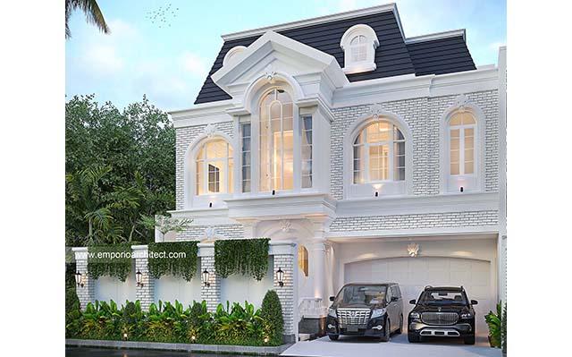 Desain Rumah Klasik 3 Lantai Bapak O 1688 di  Jakarta Selatan