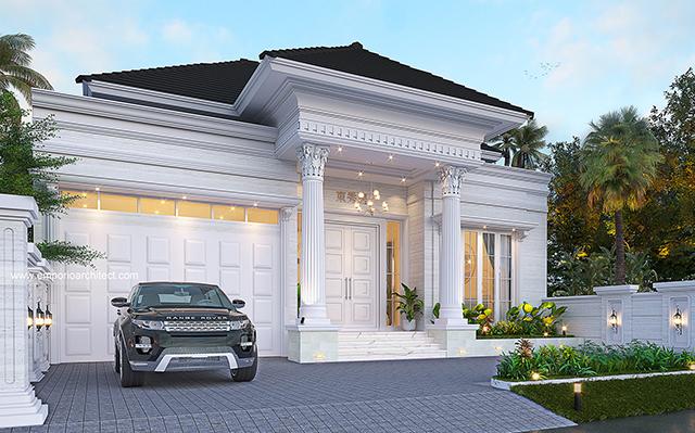 Desain Rumah Klasik Modern 1 Lantai Bapak INR 1393 di  Jakarta