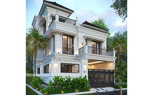 Mr. IFN 1500 Classic Modern House 3 Floors Design - Makassar