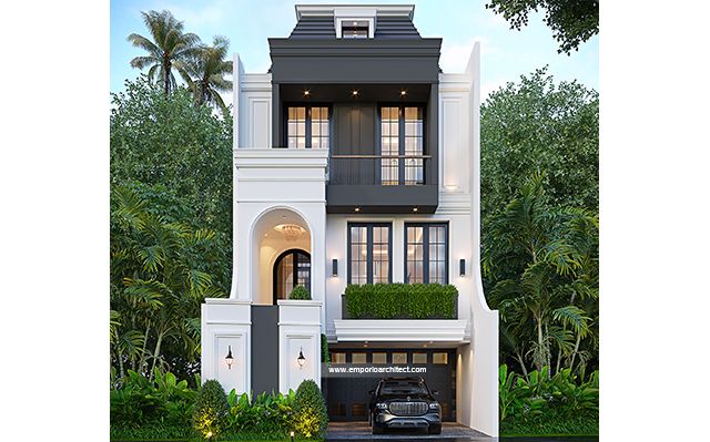 Desain Rumah Mediteran Modern 3 Lantai Bapak RFK 1846 di  Pesanggrahan, Jakarta Selatan