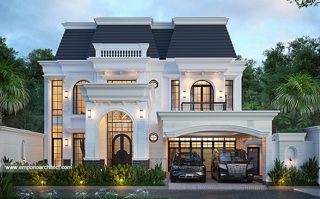 Desain Rumah Mediteran 2 Lantai Ibu ISR 1906 di  Makassar