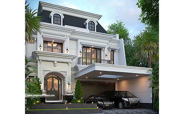 Desain Rumah Mediteran 2 Lantai Bapak MDT 2068 di  Mojokerto