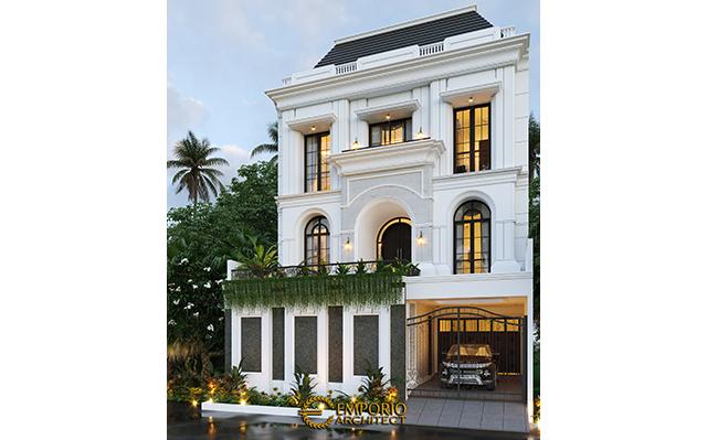 Desain Rumah Mediteran 3 Lantai Ibu Febriana di  Jakarta