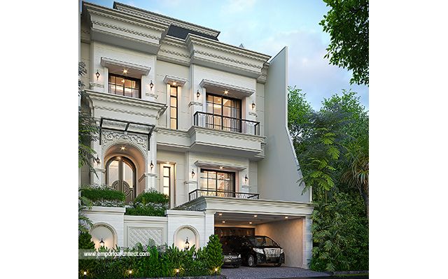 Desain Rumah Mediteran 4 Lantai Bapak JFR 1911 di  Jakarta