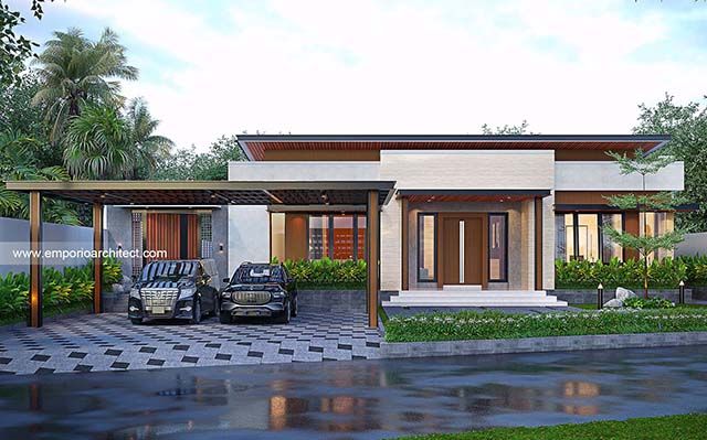 Desain Rumah Modern 1 Lantai Bapak BDI II 1672 di  Kalimantan Tengah