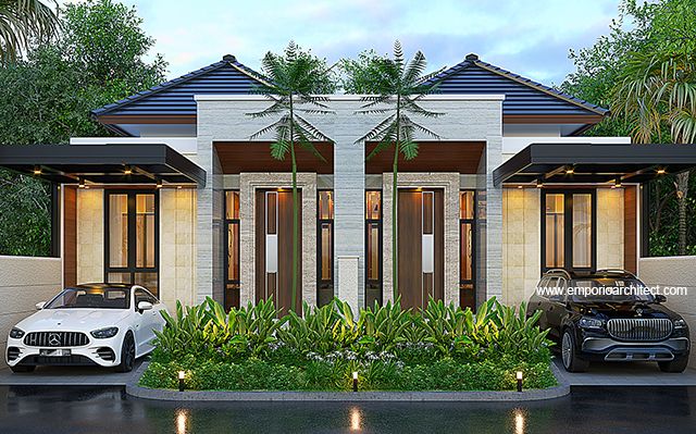 Desain Rumah Modern 1 Lantai Ibu LLT 1785 di  Surabaya