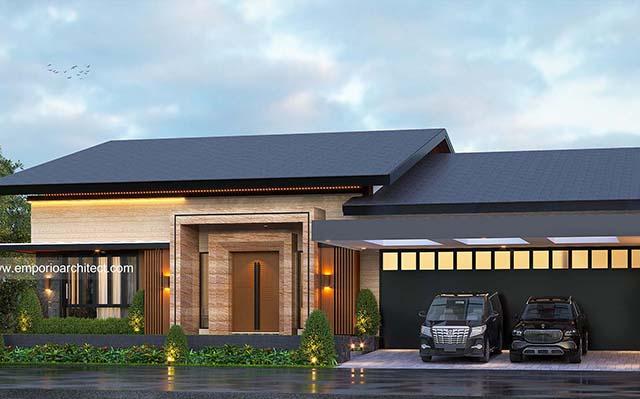 Desain Rumah Modern 1 Lantai Bapak DDA 1407 di  Bandung