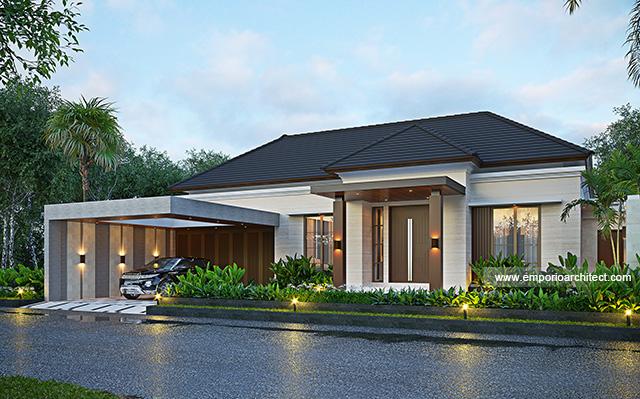 Desain Rumah Modern 1 Lantai Bapak RTM 1547 di  Sumatera Utara