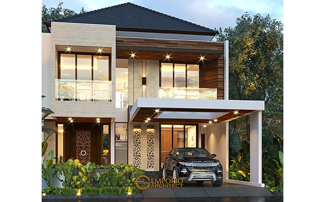 Desain Rumah Modern 2 Lantai Ibu Putu di  Bekasi, Jawa Barat