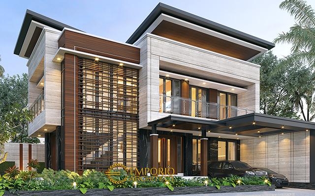 Desain Rumah Modern 2 Lantai Bapak Yandra di  Padang, Sumatera Barat