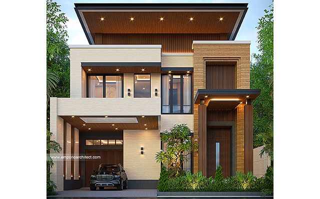 Desain Rumah Modern 2 Lantai Bapak AD 1967 di  Balikpapan