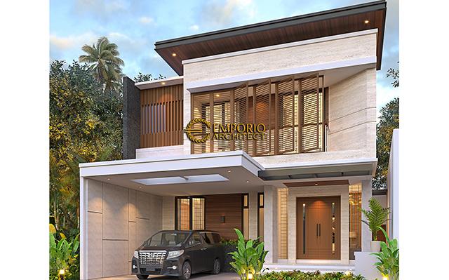 Desain Rumah Modern 2 Lantai Ibu Mega di  Palembang