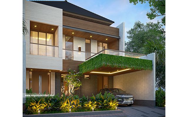 Desain Rumah Modern 2 Lantai Bapak PLS 1841 di  BSD, Tangerang Selatan