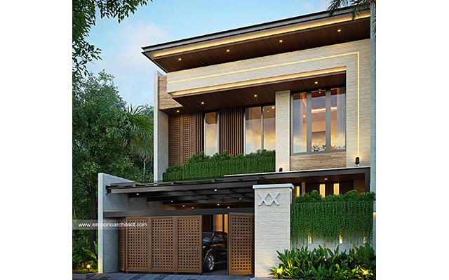 Desain Rumah Modern 2 Lantai Ibu A 2047 di  Jakarta