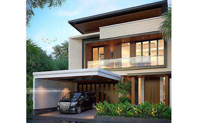 Desain Rumah Modern 2 Lantai Bapak KVN 2048 di  Kediri, Jawa Timur