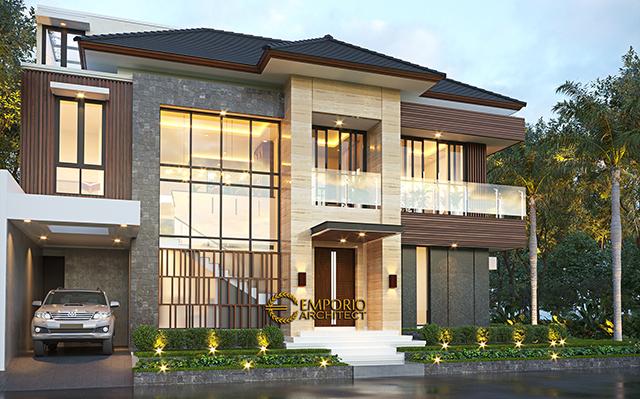 Desain Rumah Modern 2 Lantai Bapak Iqbal di  Jakarta Timur