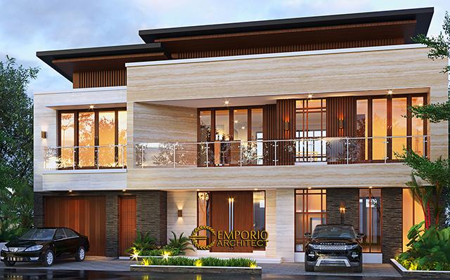 Desain Rumah Modern 2 Lantai Ibu Kristina di  Semarang, Jawa Tengah