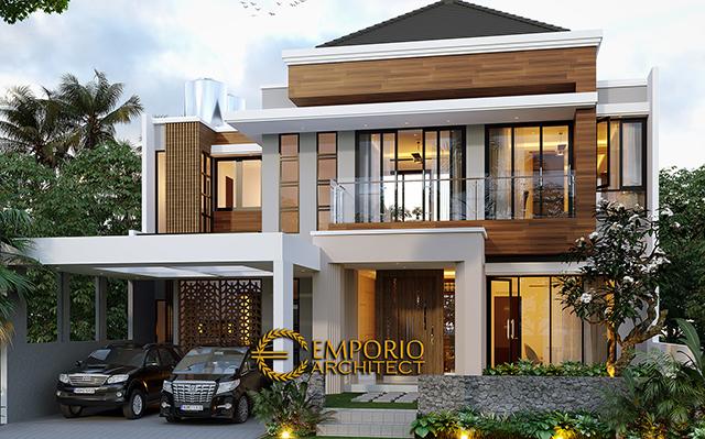 Desain Rumah Modern 2 Lantai Bapak Hermanto di  Bogor, Jawa Barat