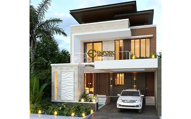 Desain Rumah Modern 2 Lantai Bapak Zulfic di  Palangka Raya, Kalimantan Tengah