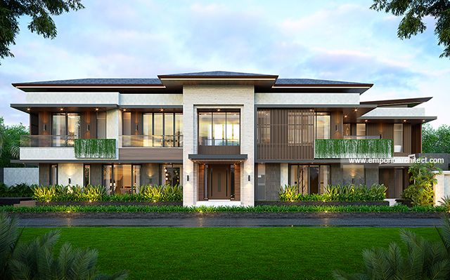 Desain Rumah Modern 2 Lantai Ibu A 1836 di  Badung, Bali