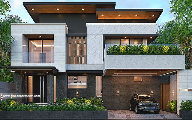 Desain Rumah Modern 2 Lantai Bapak GLN 1927 di  Denpasar, Bali