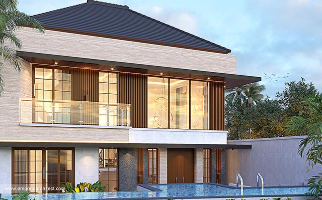 Desain Rumah Modern 2 Lantai Bapak ASP 1403 di  Ciamis, Jawa Barat