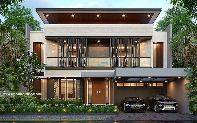 Desain Rumah Modern 2 Lantai Bapak HND 1831 di  Surabaya