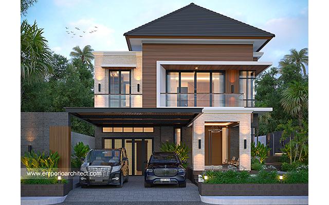 Desain Rumah Modern 2 Lantai Bapak SFL 1573 di  Aceh