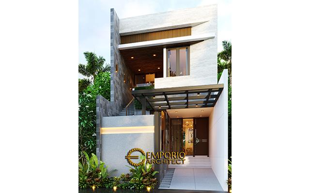 Desain Rumah Modern 2 Lantai Ibu Dyana di  Jakarta Utara