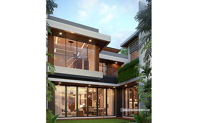 Desain Rumah Modern 2 Lantai Ibu AGG 1991 di  Jakarta