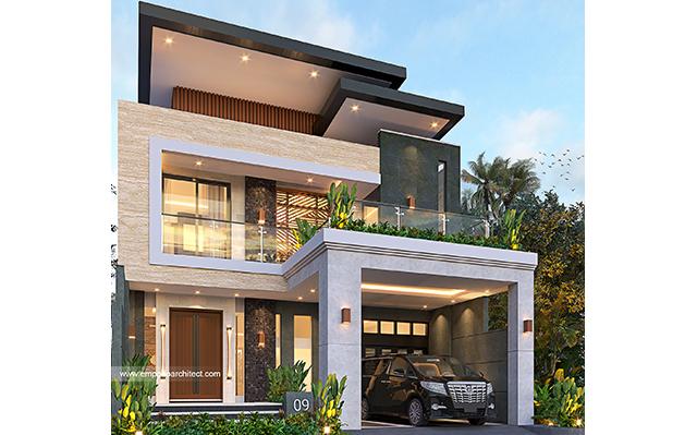 Desain Rumah Modern 2 Lantai Bapak Jordan di  Makassar