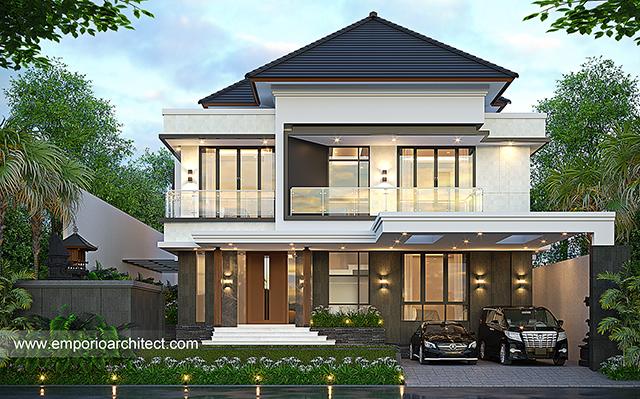 Desain Rumah Modern 2 Lantai Ibu A di  Denpasar, Bali