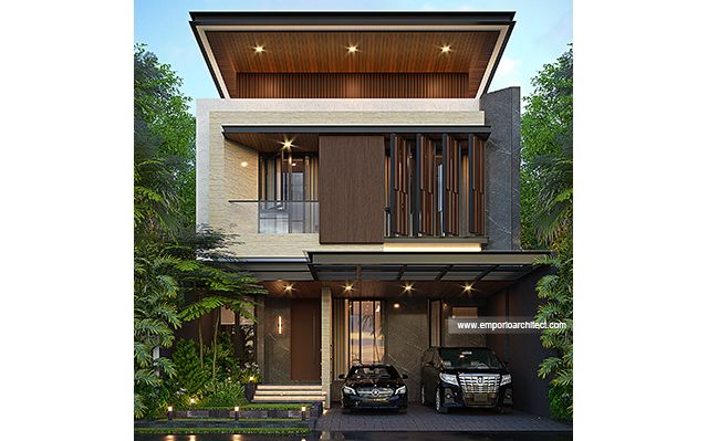 Desain Rumah Modern 2 Lantai Ibu SSW 1979 di  Jakarta Barat