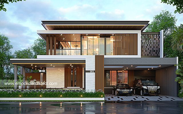 Desain Rumah Modern 2 Lantai Bapak YDJ 1752 di  Jakarta