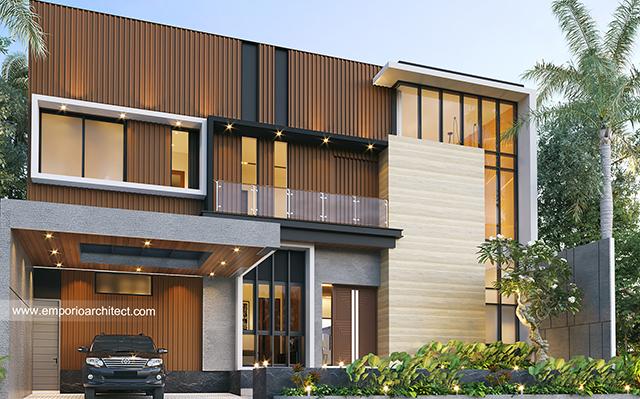 Desain Rumah Modern 2 Lantai Bapak Surip di  Samarinda, Kalimantan Timur