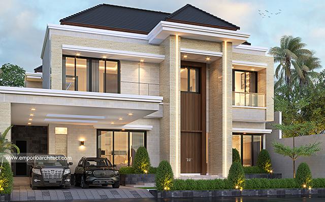 Desain Rumah Modern 2 Lantai Bapak Dekky di  Kepulauan Riau