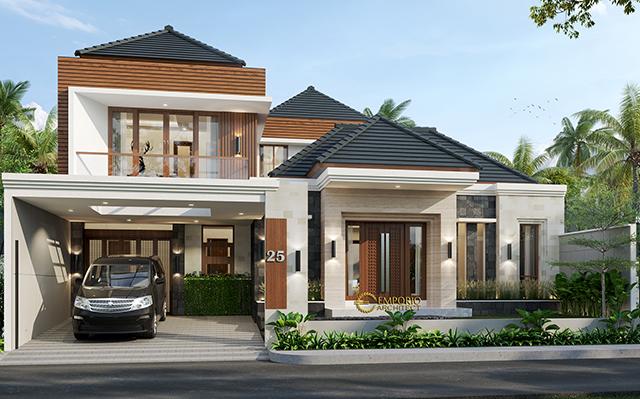 Desain Rumah Modern 2 Lantai Bapak Dedi di  Palembang