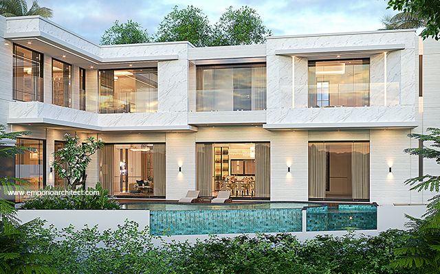 Desain Rumah Modern 2 Lantai Bapak EPD 1873 di  Uluwatu, Badung, Bali