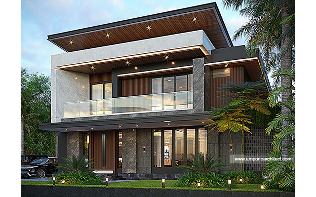 Desain Rumah Modern 2 Lantai Bapak DN di  Jayawijaya, Papua