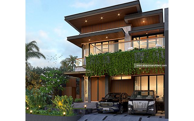 Desain Rumah Modern 2 Lantai Bapak PJI 1401 di  Tangerang, Banten