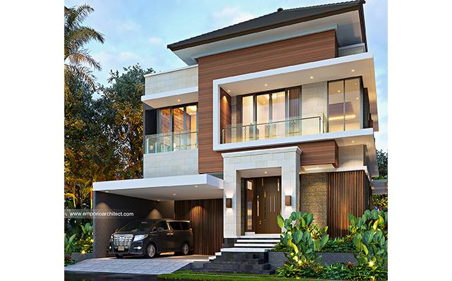 Desain Rumah Modern 2 Lantai Bapak Irawan di  Depok, Jawa Barat