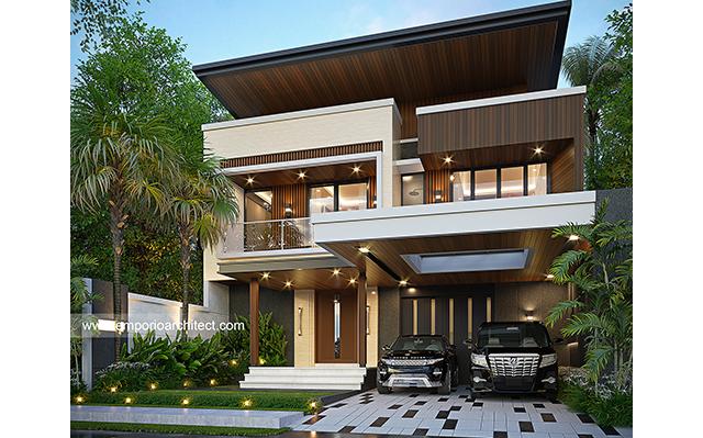 Mr. IGM 1498 Modern House 2 Floors Design - Palembang