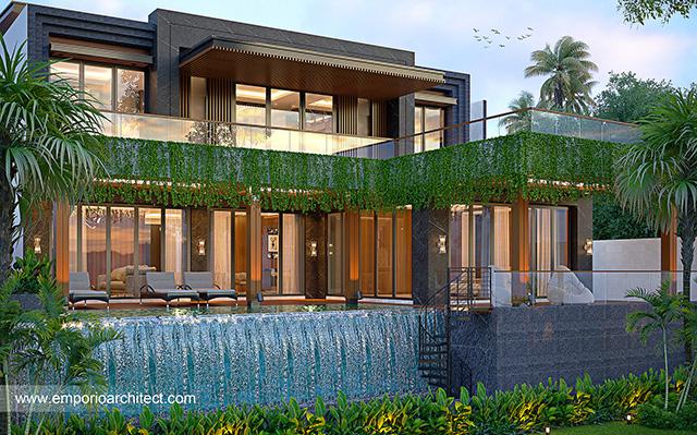 Desain Rumah Modern 2 Lantai Ibu SJT 1535 di  Bali