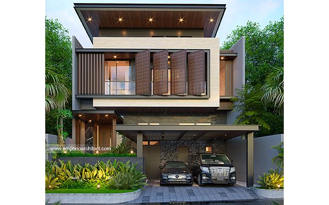 Desain Rumah Modern 2 Lantai Ibu LS 1959 di  Jakarta Utara