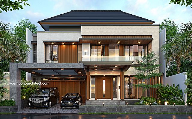 Desain Rumah Modern 2 Lantai Ibu NTL 1669 di  Jakarta Utara