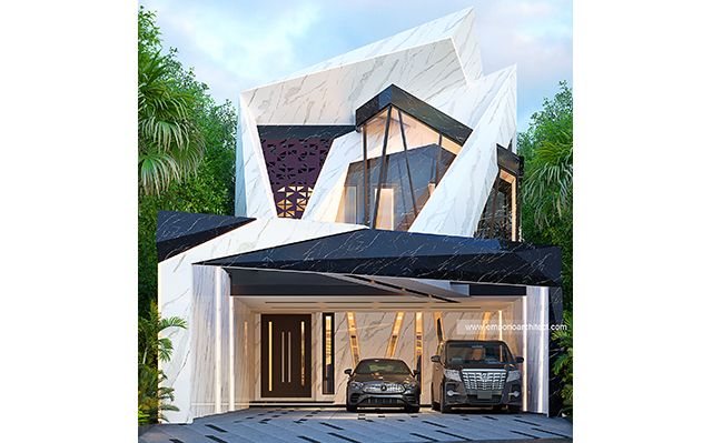 Desain Rumah Modern 2 Lantai Bapak INR di  Samarinda